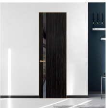 18 VE-V натуральный шпон Espresso 1042S профиль Золото вставка Графит лак ProfilDoors Orange