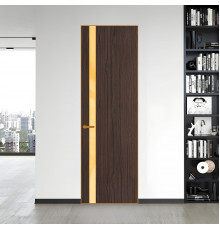18 VE-V натуральный шпон Espresso 360M профиль Бронза вставка Кремовый лак ProfilDoors Orange