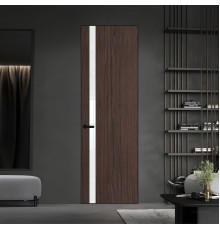 18 VE-V натуральный шпон Espresso 360M профиль Черный муар вставка Лак классик ProfilDoors Orange