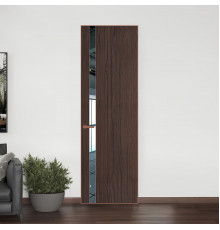 18 VE-V натуральный шпон Espresso 360M профиль Медь вставка Зеркало ProfilDoors Orange
