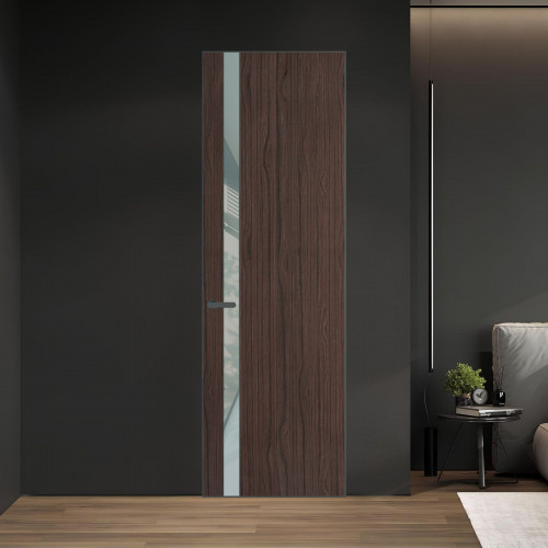 18 VE-V натуральный шпон Espresso 360M профиль Серая ночь вставка Теплый серый лак ProfilDoors Orange