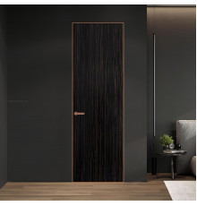 1 VE-V натуральный шпон Espresso 1042S профиль Медь ProfilDoors Orange