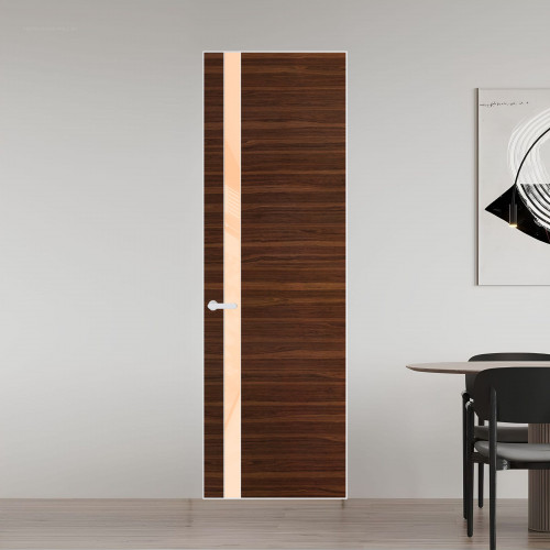 18 VE-H натуральный шпон Albero 1294M профиль Вайт вставка Бежевый лак ProfilDoors Orange