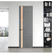 18 VE-H натуральный шпон Bianche Notti 01Q профиль Деорэ вставка Бежевый лак ProfilDoors Orange