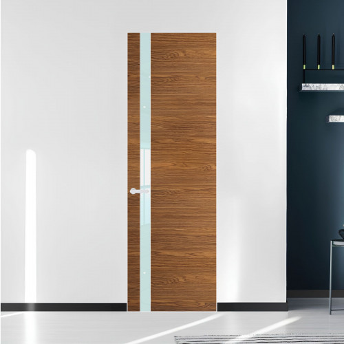 18 VE-H натуральный шпон Espresso 35M профиль Вайт вставка Белый лак ProfilDoors Orange