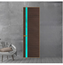 18 VE-H натуральный шпон Espresso 360M профиль Бронза вставка Мята лак ProfilDoors Orange
