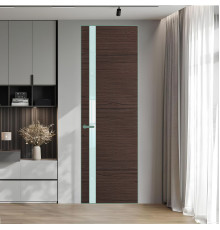 18 VE-H натуральный шпон Espresso 360M профиль Зеленый воск вставка Белый лак ProfilDoors Orange