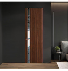 18 VE-V натуральный шпон Albero 1294M профиль Медь вставка Зеркало ProfilDoors Orange