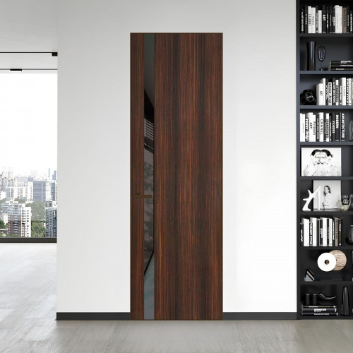 18 VE-V натуральный шпон Albero 1398S профиль Деорэ вставка Графит лак ProfilDoors Orange