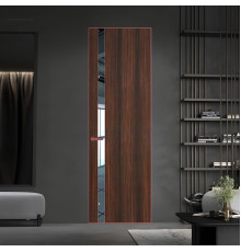 18 VE-V натуральный шпон Albero 1398S профиль Красный антрацит вставка Зеркало ProfilDoors Orange
