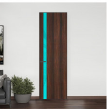 18 VE-V натуральный шпон Albero 1398S профиль Серая ночь вставка Мята лак ProfilDoors Orange