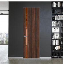 18 VE-V натуральный шпон Albero 1398S профиль Серебро вставка Зеркало Bronza ProfilDoors Orange