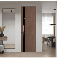 18 VE-V натуральный шпон Bianche Notti 822M профиль Деорэ вставка Черный лак ProfilDoors Orange