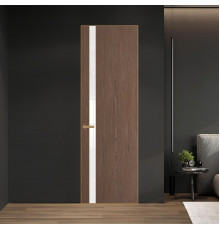 18 VE-V натуральный шпон Bianche Notti 822M профиль Золото вставка Лак классик ProfilDoors Orange