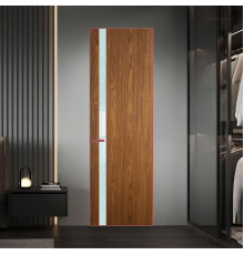 18 VE-V натуральный шпон Espresso 35M профиль Красный антрацит вставка Белый лак ProfilDoors Orange