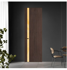 18 VE-V натуральный шпон Espresso 360M профиль Деорэ вставка Кремовый лак ProfilDoors Orange