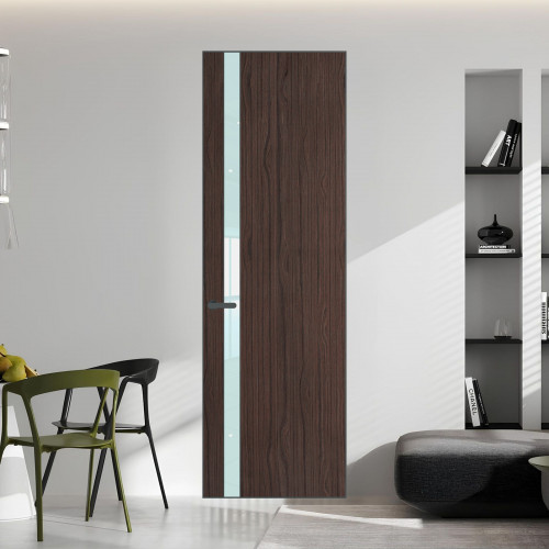 18 VE-V натуральный шпон Espresso 360M профиль Серая ночь вставка Белый лак ProfilDoors Orange