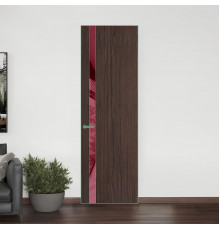 18 VE-V натуральный шпон Espresso 360M профиль Зеленый воск вставка Бордовый лак ProfilDoors Orange
