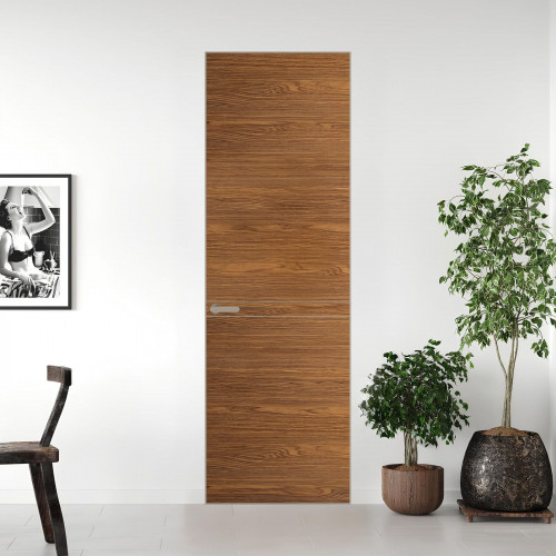 11 VE-H натуральный шпон Espresso 35M профиль Никель матовый ProfilDoors Orange