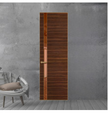 18 VE-H натуральный шпон Albero 1294M профиль Золото вставка Зеркало Bronza ProfilDoors Orange