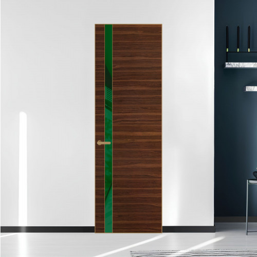 18 VE-H натуральный шпон Albero 1294M профиль Золото вставка Желтый лак ProfilDoors Orange
