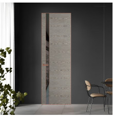 18 VE-H натуральный шпон Bianche Notti 08S профиль Медь вставка Графит лак ProfilDoors Orange