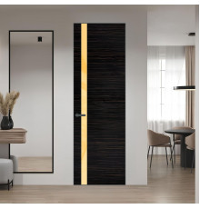 18 VE-H натуральный шпон Espresso 1042S профиль Серая ночь вставка Кремовый лак ProfilDoors Orange