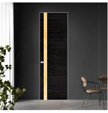 18 VE-H натуральный шпон Espresso 1042S профиль Вайт вставка Кремовый лак ProfilDoors Orange