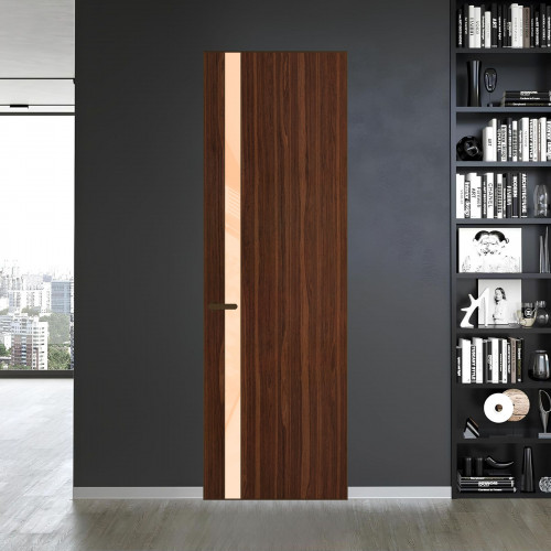 18 VE-V натуральный шпон Albero 1294M профиль Деорэ вставка Бежевый лак ProfilDoors Orange