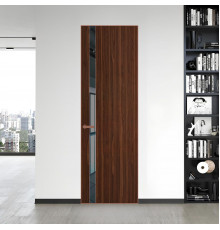 18 VE-V натуральный шпон Albero 1294M профиль Медь вставка Зеркало Grey ProfilDoors Orange