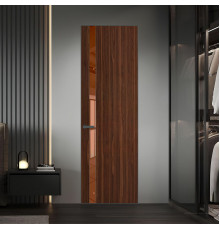 18 VE-V натуральный шпон Albero 1294M профиль Серая ночь вставка Зеркало Bronza ProfilDoors Orange