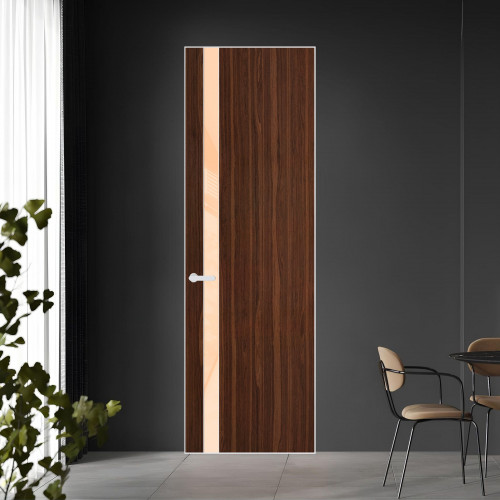 18 VE-V натуральный шпон Albero 1294M профиль Вайт вставка Бежевый лак ProfilDoors Orange