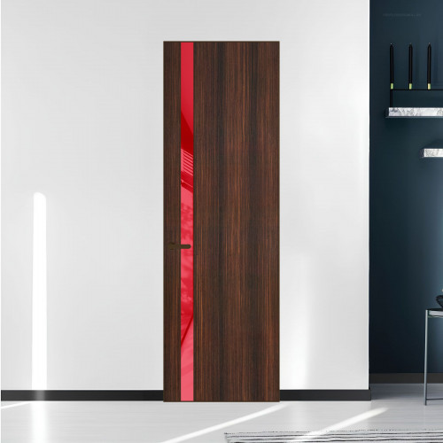 18 VE-V натуральный шпон Albero 1398S профиль Деорэ вставка Красный лак ProfilDoors Orange