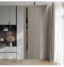 18 VE-V натуральный шпон Bianche Notti 08S профиль Бронза вставка Графит лак ProfilDoors Orange