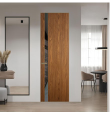 18 VE-V натуральный шпон Espresso 35M профиль Шампань вставка Графит лак ProfilDoors Orange