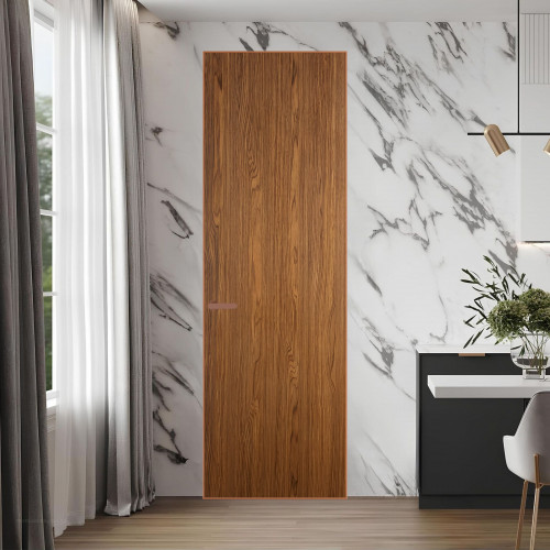 1 VE-V натуральный шпон Espresso 35M профиль Медь ProfilDoors Orange