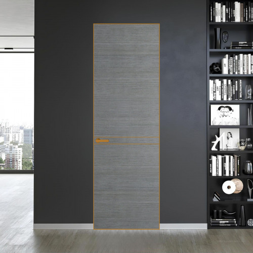 11 VE-H натуральный шпон Bianche Notti 01Q профиль Бронза ProfilDoors Orange