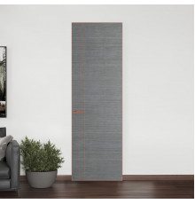 12 VE-H натуральный шпон Bianche Notti 01Q профиль Медь ProfilDoors Orange