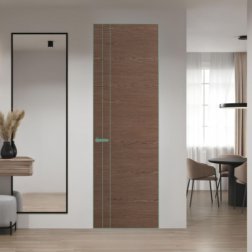 12 VE-H натуральный шпон Bianche Notti 822M профиль Зеленый воск ProfilDoors Orange