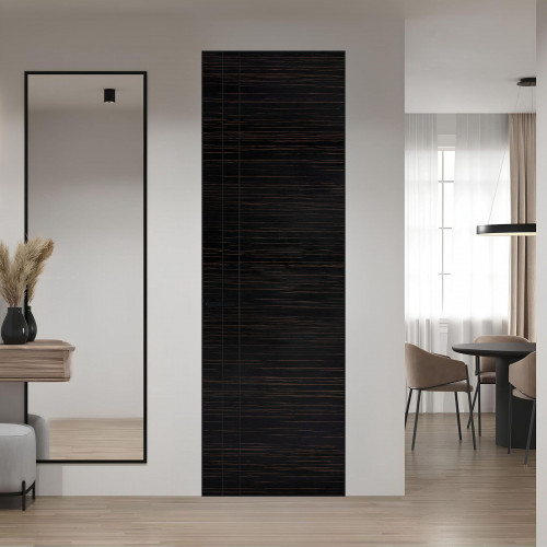 12 VE-H натуральный шпон Espresso 1042S профиль Черный муар ProfilDoors Orange