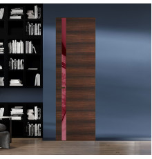 18 VE-H натуральный шпон Albero 1398S профиль Деорэ вставка Бордовый лак ProfilDoors Orange