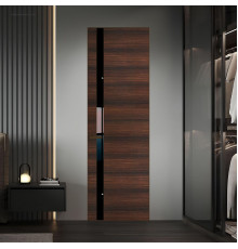 18 VE-H натуральный шпон Albero 1398S профиль Деорэ вставка Черный лак ProfilDoors Orange