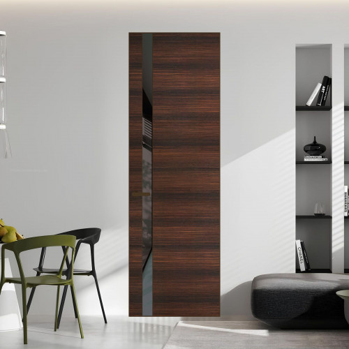 18 VE-H натуральный шпон Albero 1398S профиль Деорэ вставка Графит лак ProfilDoors Orange