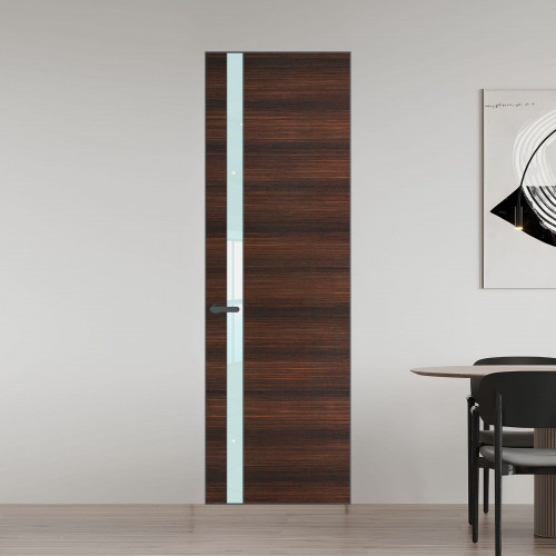 18 VE-H натуральный шпон Albero 1398S профиль Серая ночь вставка Белый лак ProfilDoors Orange