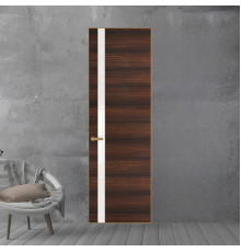 18 VE-H натуральный шпон Albero 1398S профиль Золото вставка Лак классик ProfilDoors Orange