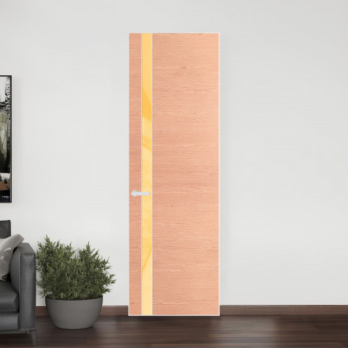 18 VE-H натуральный шпон Duna 1296M профиль Вайт вставка Кремовый лак ProfilDoors Orange