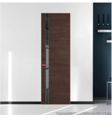 18 VE-H натуральный шпон Espresso 1386M профиль Медь вставка Зеркало Grey ProfilDoors Orange