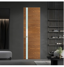 18 VE-H натуральный шпон Espresso 35M профиль Шампань вставка Белый лак ProfilDoors Orange