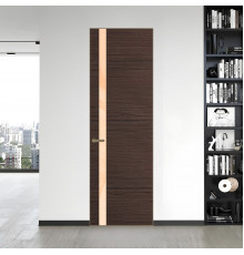 18 VE-H натуральный шпон Espresso 360M профиль Шампань вставка Бежевый лак ProfilDoors Orange