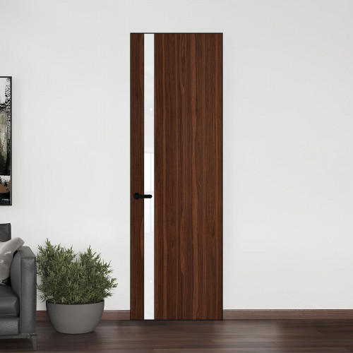 18 VE-V натуральный шпон Albero 1294M профиль Черный матовый вставка Лак классик ProfilDoors Orange